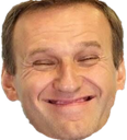 A man with a wide, mischievous, and slightly distorted grin.