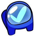 Blue Yes Discord Emoji