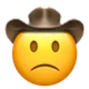 slightly_frowning_cowboy Discord Emoji