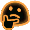 RPHBlobThinkRainBow Discord Emoji