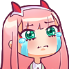 zero_two_cry Discord emoji