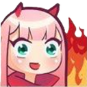 zero_two_fire_mad Discord emoji