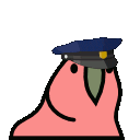 police_party_parrot Discord emoji