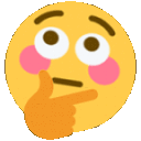 FlushedThinking Discord emoji