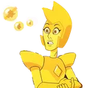 Yellowdiamondinherbubblingroom