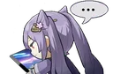 purplewomanpullsonphone Discord Emoji