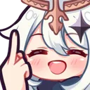 paimonmiddlefinger Discord Emoji