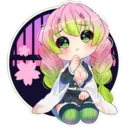 Mitsuri Think Discord Emoji