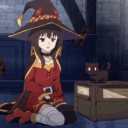 MeguminCatJump Discord Emoji