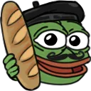 2950 Pepe Baguette Beret Discord Emoji