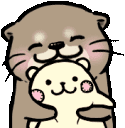 GifOtterHug Discord Emoji