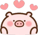 GIFPigLoveHearts