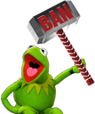 KermitBan Discord emoji