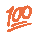 100 Orange Discord Emoji