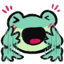 8028 Froggie Hype Discord Emoji