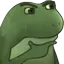 Froge Think frogeThink Discord Emoji