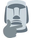 HKHOTC_Moai_Statue_think Discord emoji