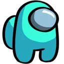 AmongUsCyanSmall Discord Emoji