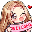 kuro_anime_welcome2 Discord emoji