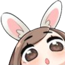 kuro_bunny_peekwow Discord emoji