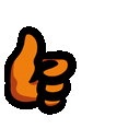 AmongUsOrangeThumbsUp Discord Emoji