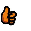 AmongUsOrangeThumbsUp
