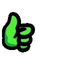 AmongUsLimeThumbsUp