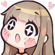 starstruck Discord sticker from FriendZone | Make Friends ⋅ Fun Chill Active Chat ⋅ VC Social Gaming ⋅ Memes ⋅ Nitro Emojis ⋅ Anime