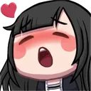 blushing