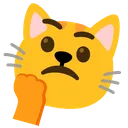 Cat Thinking Discord Emoji