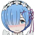 Rem Blush RemBlush Discord Emoji