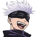 Gojo Laugh Discord Emoji