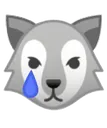 Sad Wolf Discord Emoji