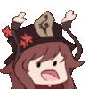 hutaoScream Discord Emoji
