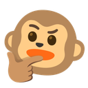 monkey_thinking Discord emoji