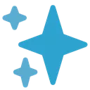 Blue Sparkles Discord Emoji