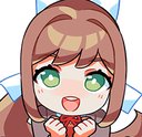 red_Monika_cheer Discord emoji