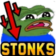 PepeSadStonks Discord Emoji