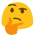 blobThink Discord emoji