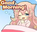 NekoGoodMorning Discord Emoji