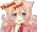NekoThankYou Discord Emoji