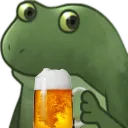 frogeworryBeer Discord Emoji