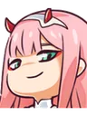 Zero Two Smirk zerotwosmirk Discord Emoji