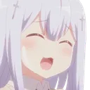 RaphielShirahaLaugh4 Discord Emoji