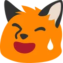9961_blobfox_laughsweat Discord Emoji