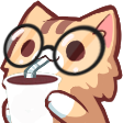 WL_cat_nerd_sip Discord emoji