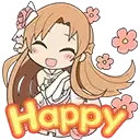 Asuna Happy AsunaHappy Discord Emoji