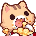Cat Popcorn catpopcorn Discord Emoji