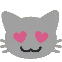 gray_kitty_in_love Discord Emoji