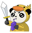 PandaAquanap Discord sticker - OnlyGaming | Social & Chill